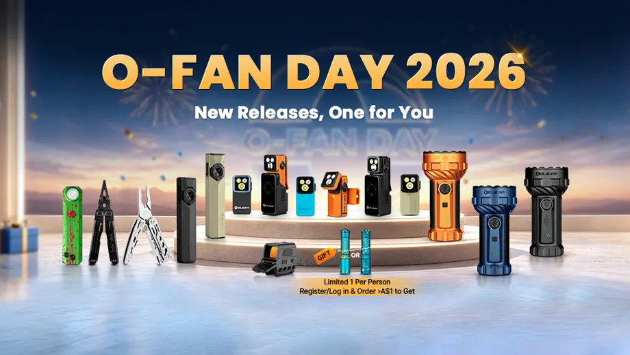Olight Australia Celebrates O-Fan Day 2026 With Free Gift Promotions And New Flashlights