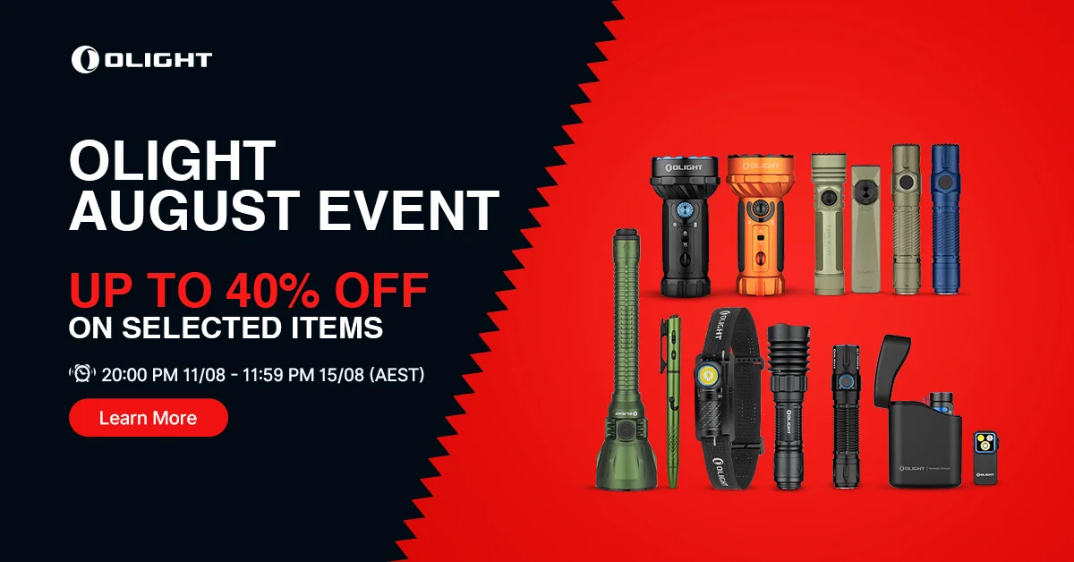 G’day Mates! Celebrate 9 Fair Dinkum Years with the Olight Australia Anniversary Flash Sale