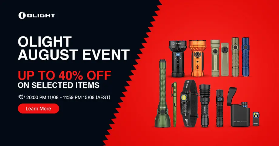 G’day Mates! Celebrate 9 Fair Dinkum Years with the Olight Australia Anniversary Flash Sale