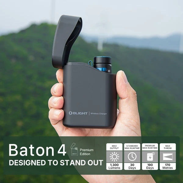 Olight Baton 4 Premium Edition - Rechargeable EDC Torch With