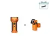 Olight Orange Marauder 3 and Oclip 2 Pro Flashlight Bundle with Clip and Rotary Switch for Outdoor Camping Emergency Use