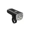 Olight RN 2000 rechargeable LED bicycle headlight with dual beams, OLED screen, and handlebar mount on white background