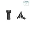 Olight Black Marauder 3 Flashlight and Multitool Bundle Pack with Free Oclip 2 Pro Gift for Outdoor EDC and Survival Gear