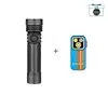 Olight Black Seeker 4 Pro Flashlight and Blue Oclip Pro Clip-on Light Bundle for Outdoor Camping and Everyday Carry