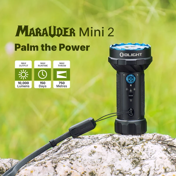 Marauder Mini 2 10000lm Dual Beam Rechargeable Flood Spot Torch