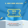 New user welfare: 10% off coupon valid for 30 days. Excludes member zone and sale items.