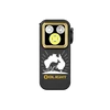 Olight Black Oclip Pro Clip-on Light Front View with Kangaroo Australia Graphic and Triple LED for Outdoor EDC Gear