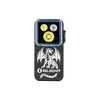 Olight Black Oclip 2 Pro Clip-On Light Front View with White Dragon Engraving and Triple LEDs for Everyday Carry