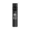 Olight Black ArkPro Flat Flashlight Front View with Kangaroo Emblem and Laser UV Selector Switch for Everyday Carry