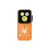 Olight Orange Oclip 2 Pro Clip-on Light Front View with Spider Pattern and Triple LEDs for Everyday Carry and Halloween use