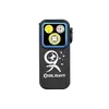 Olight Black Oclip Pro Clip-on EDC Light Front View with Kangaroo Logo and Triple LED Lenses for Outdoor Hiking and Everyday Carry