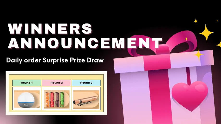 Daily order Surprise Prize Draw Winner Announcement