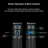 Front view of Baton 4 in black