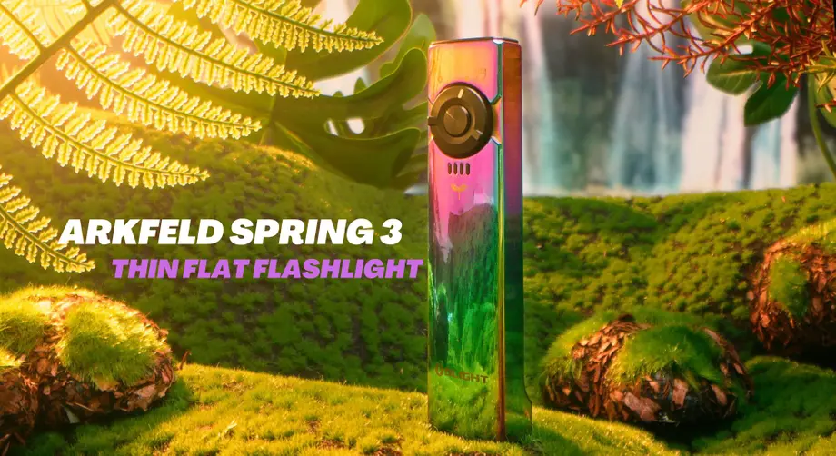 Stand Out in The Dark With Arkfeld: The Thin Flat Flashlight with a Green Laser