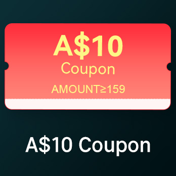 A$159-A$10 Coupon