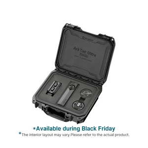 Olight ArkTac Ultra Premium tactical flashlight kit in a heavy-duty protective hard case with custom foam inserts