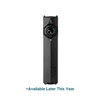 Olight black slim tactical flashlight with selector dial and battery indicator isolated on white background