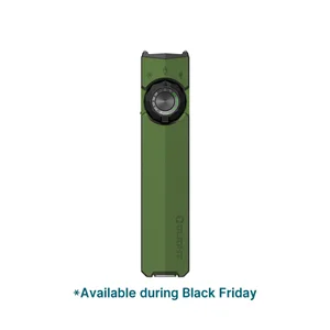 Olight olive green flat EDC flashlight with selector dial and UV light option for Black Friday sale