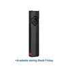 Olight sleek black flat EDC flashlight with selector dial on white background, Black Friday sale text below.