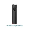 Olight sleek black flat EDC flashlight with selector dial on white background, Black Friday sale text below.