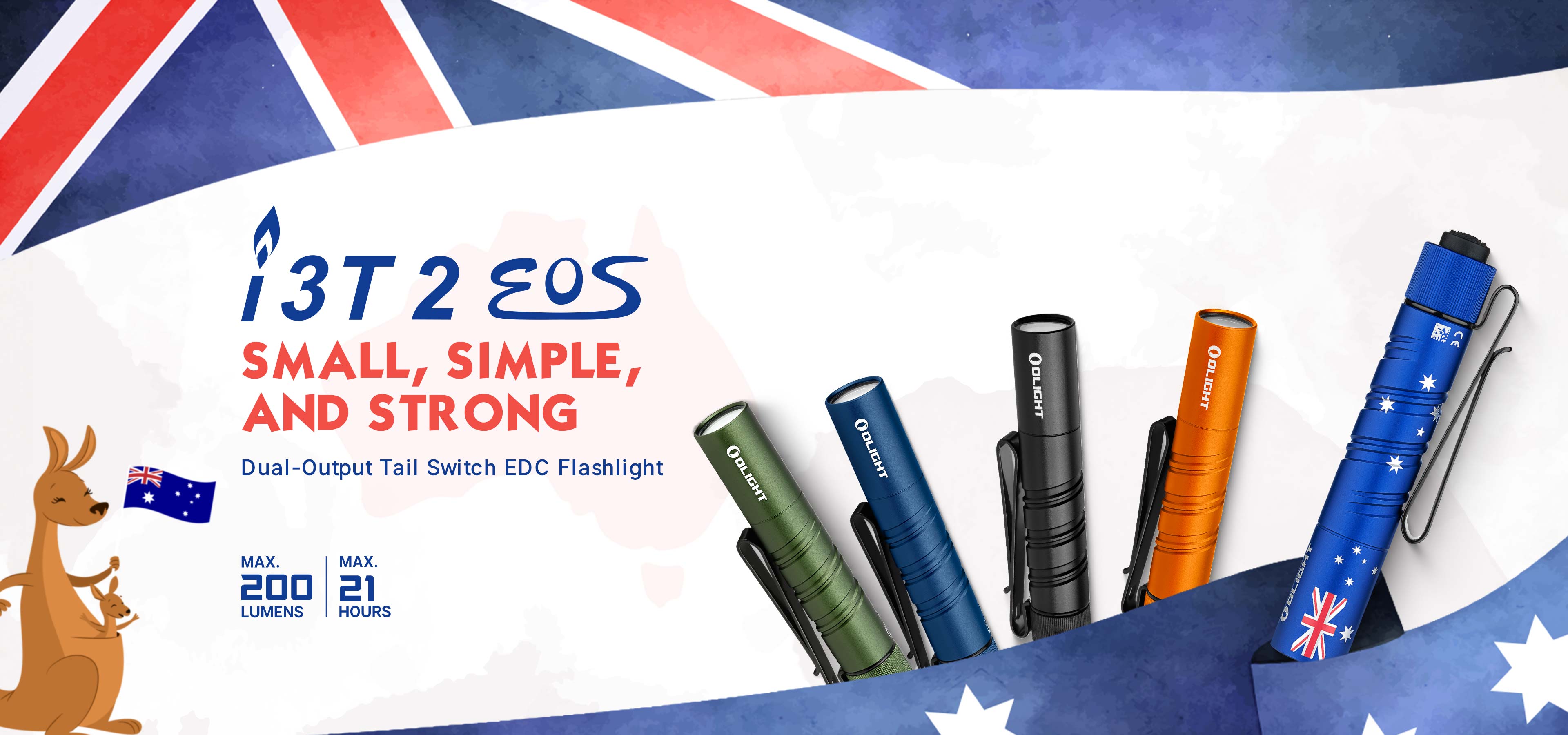 Olight I3T EOS Slim Tail Switch Flashlight With LED & TIR Optic Lens And Dual Di - Foto 4