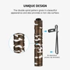 Brown camouflage flashlight with spiral texture, non-slip grip, and bi-directional pocket clip.