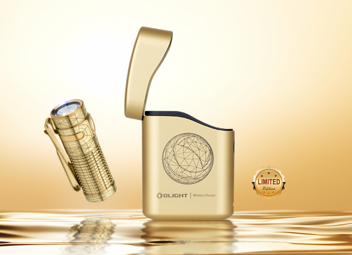 OLIGHT Baton4 Premium Edition 真鍮製 OLIGHT Baton 4 Premium Brass Wireframe – Nealsgadgets