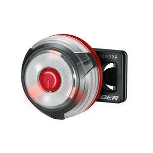 Olight Red GOBER Safety Light featuring Center Power Button and Clip for Running Cycling and Outdoor Night Visibility