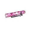 Olight Pink Camouflage Baton 4 Premium Flashlight Side View with Pocket Clip for Everyday Carry and Outdoor Use