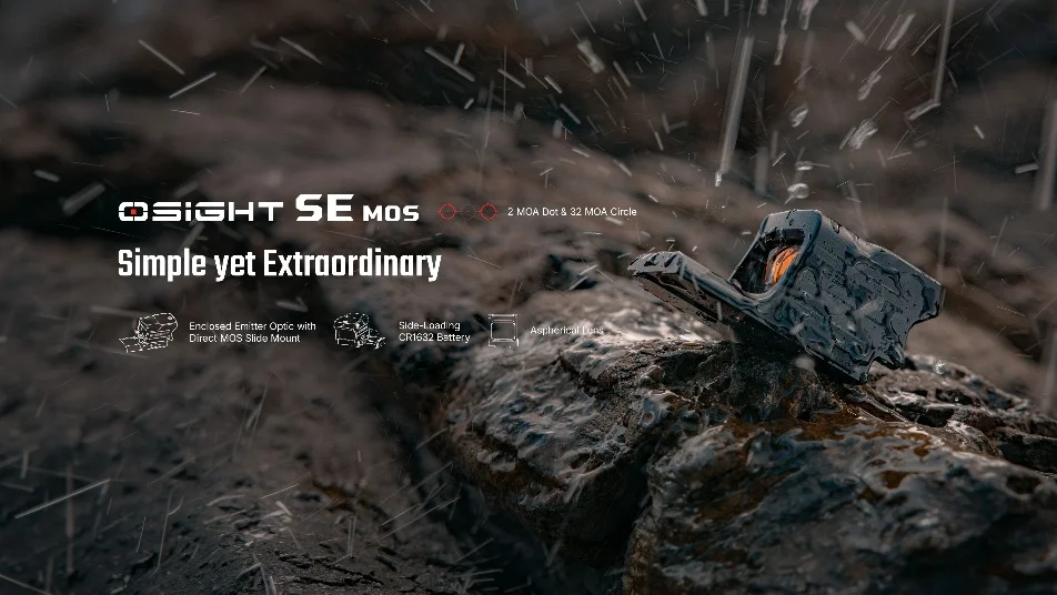 Osight SE MOS Direct Mount Enclosed Emitter Red Dot Sight Review Explains the Multi Reticle System