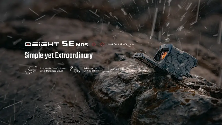 Osight SE MOS Direct Mount Enclosed Emitter Red Dot Sight Review Explains the Multi Reticle System
