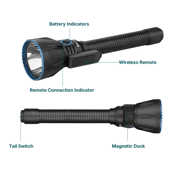 Olight Javelot Turbo 2 - Lampe Torche LED 1800 Lumens - Portée 1500m - Noir Neuve