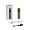 Olight ArkPro Ultra Flashlight in Military Green with packaging and accessories for everyday carry and outdoor use.