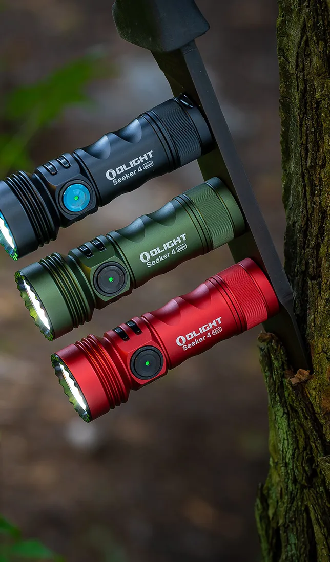 Olight Seeker 4 Mini 1200 Lumens Mini EDC Torch with White & UV