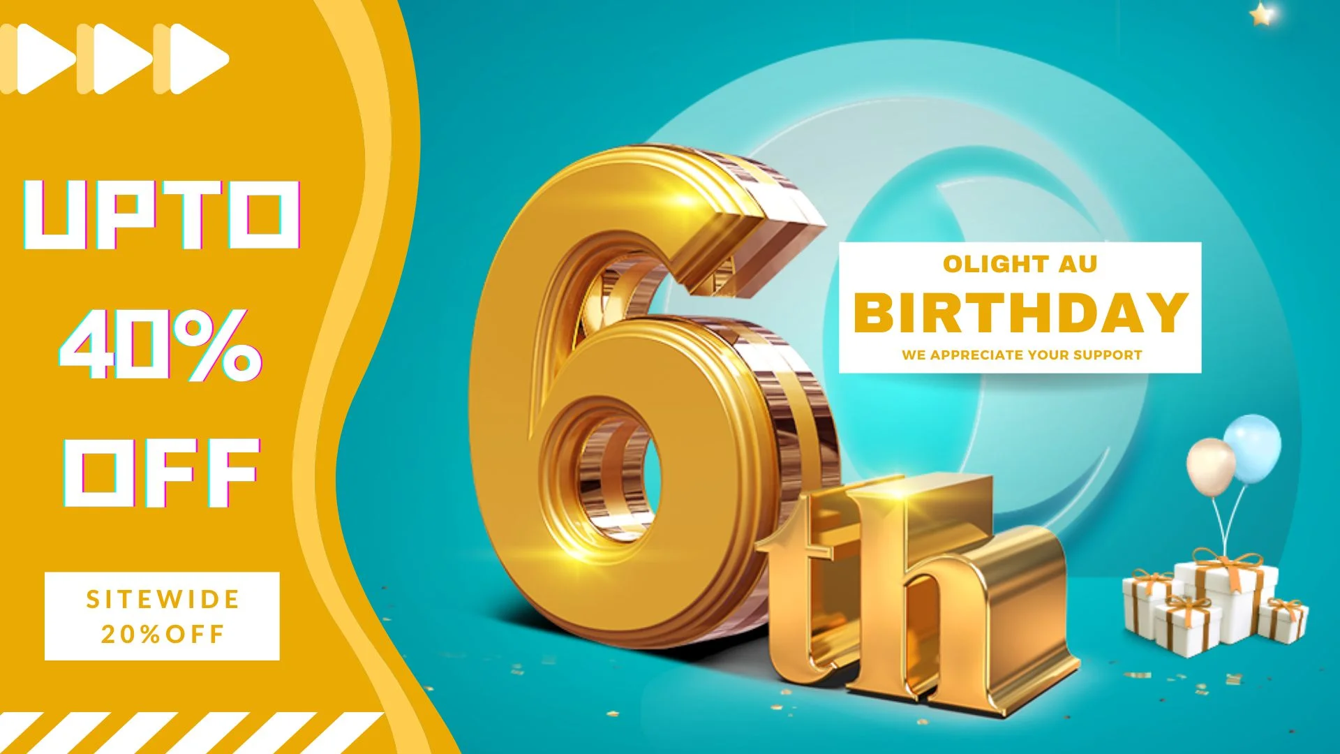 Celebrate Olight AU's 6th Anniversary: A Special Treat for All O-Fans! Up to 40% OFF!