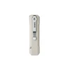 Oknife tan folding pocket knife with silver metal pocket clip on white background