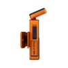 Orange Olight Oclip 2 Ultra Side View with USB Port and Spring Clip for EDC Hiking and Emergency Lighting