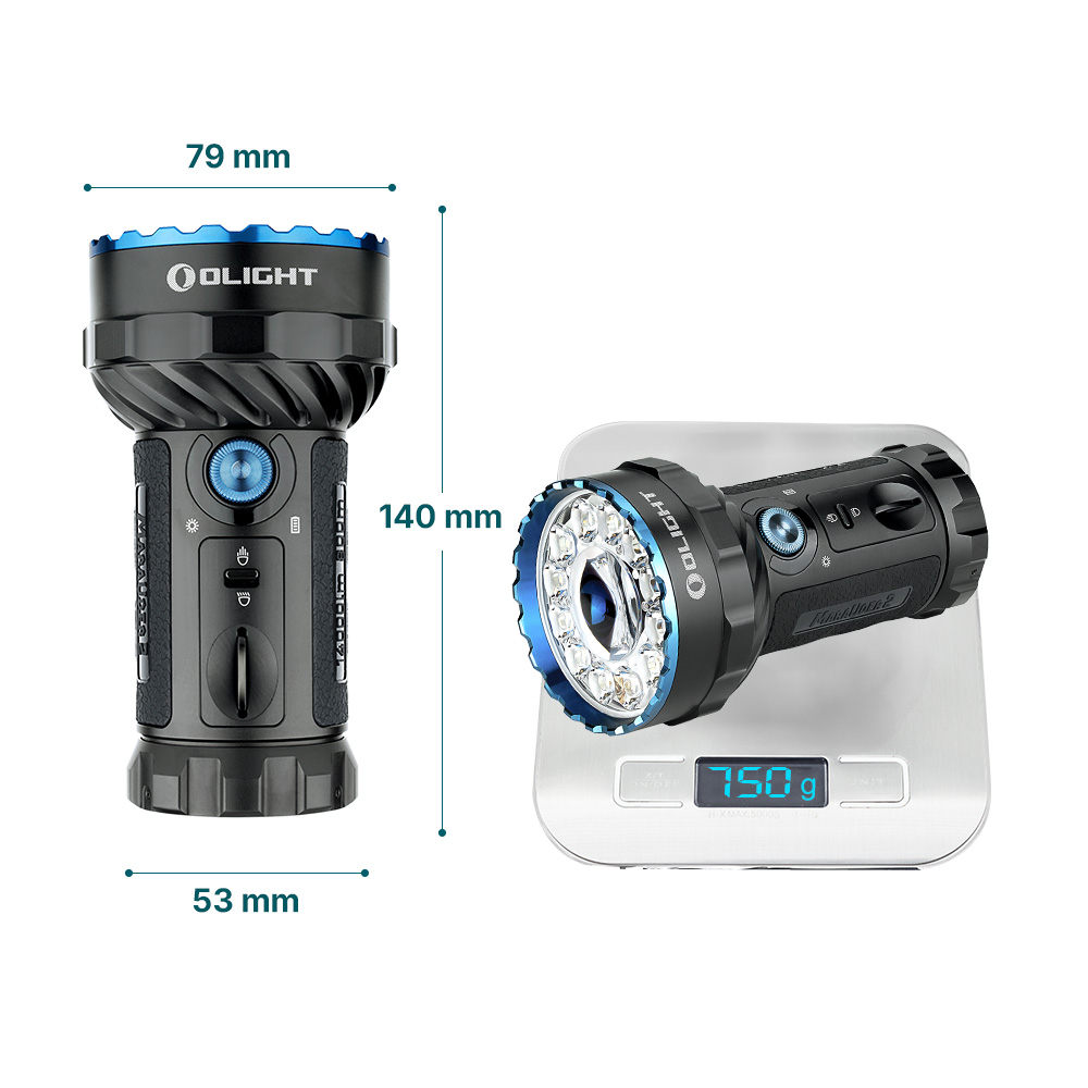 Olight Marauder 2 14000 Lumens LED Torch High Intensity Dual Beam