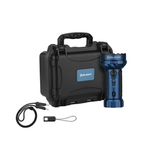 Olight Blue Marauder Mini 2 Flashlight with Hard Case and Accessories for Tactical and Outdoor Use