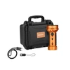 Orange Olight Marauder Mini 2 Flashlight Set with Protective Hard Case Charging Cable and Lanyard for Outdoor Search Use