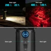 Olight Marauder Mini 2 flashlight with side light for map reading and red light for nighttime outdoor activities.