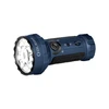 Olight Marauder Mini powerful blue rechargeable LED flashlight with multi-LED head isolated on white background