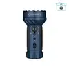 Olight Marauder Mini powerful blue rechargeable LED flashlight with multi-LED head isolated on white background
