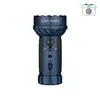 Olight Marauder Mini powerful blue rechargeable LED flashlight with multi-LED head isolated on white background