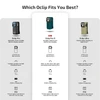 Olight Oclip Pro vs Pro S and Ultra Comparison Chart Showing Specs Lumens and Waterproof Ratings for EDC Use