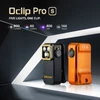 Olight Black and Orange Oclip Pro S Clip Lights with Multiple Light Modes for EDC and Outdoor Activities
