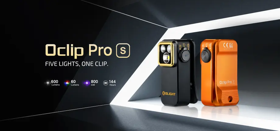 5 Lights, 1 Clip: The Oclip Pro S is Here to Upgrade Your EDC Kit