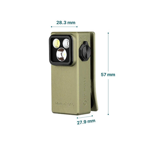 Oclip Ultra Rechargeable Mini Clip On Torch UV Light Magnetic EDC