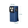 Olight Blue Oclip Ultra Side View with Front Lights and Clip for Portable Lighting Needs