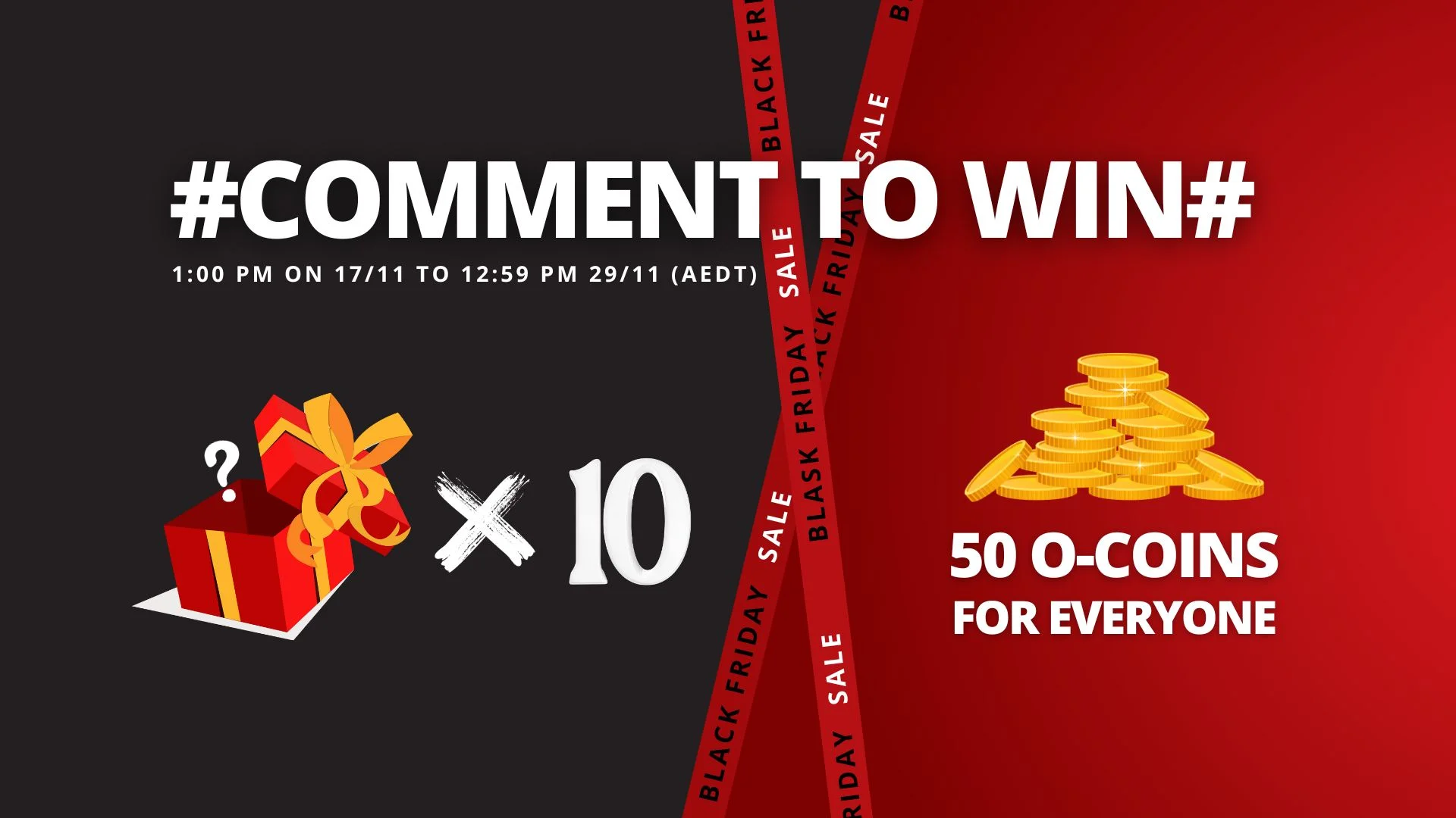 Comments to Win Exclusive Rewards in Black Friday Giveaway! 